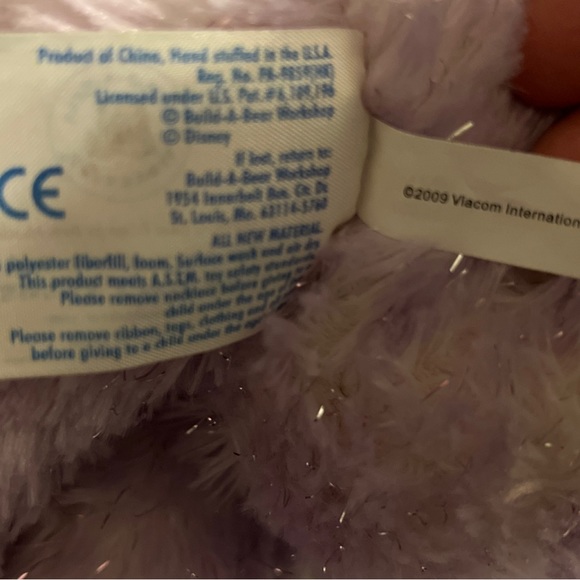 Retired Special Edition Icarly Build a Bear Light Purple with Sparkles 16” - Picture 5 of 6
